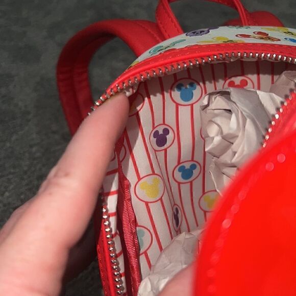 •Loungefly mini backpack Mickey Popcorn• - Picture 12 of 12